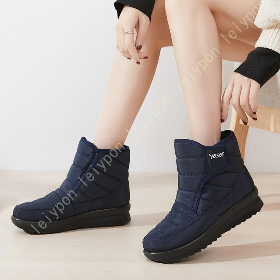 スノーシューズ ブーツ レディース 防寒 スノーブーツ 雪靴 アウトドア ウィンターブーツ 滑り止め 裏起毛 歩きやすい 美脚 婦人靴 コンフォート ウォーキング スノーブーツ レディース ムートンブーツ 防水ショートウィンター