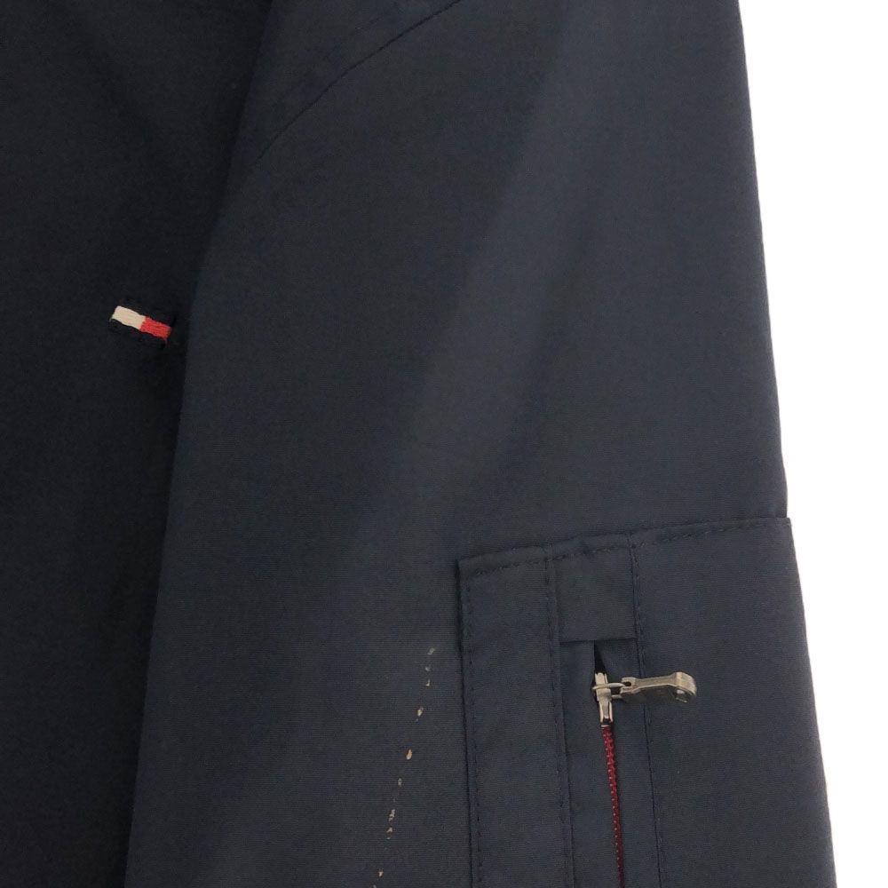 TOMMY HILFIGER トミー ヒルフィガー トミーヒルフィガー ネイビー M | ジャケット ソフトシェル ☆ 新品 US-S ロゴ刺繍 フルダブルジップアップニットジャケット ns623大きいサイズ