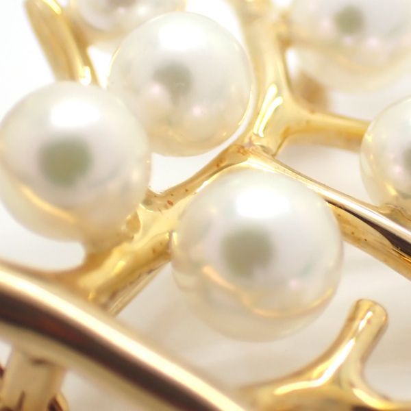 MIKIMOTO 幸福の木 パール ブローチ Kofuku no ki イエローゴールド