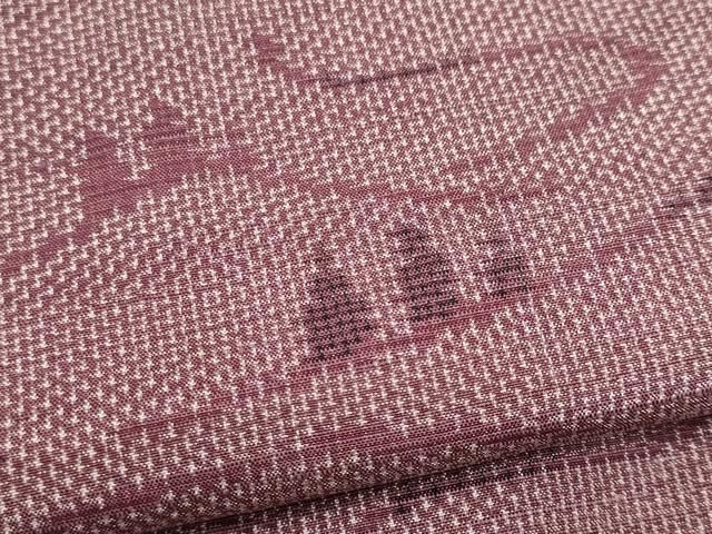 平和屋着物▽上質な紬 単衣 オンライン 樹林文 正絹 逸品 CAAV0907ou