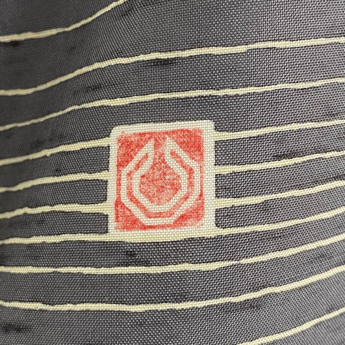 牛首紬地 落款