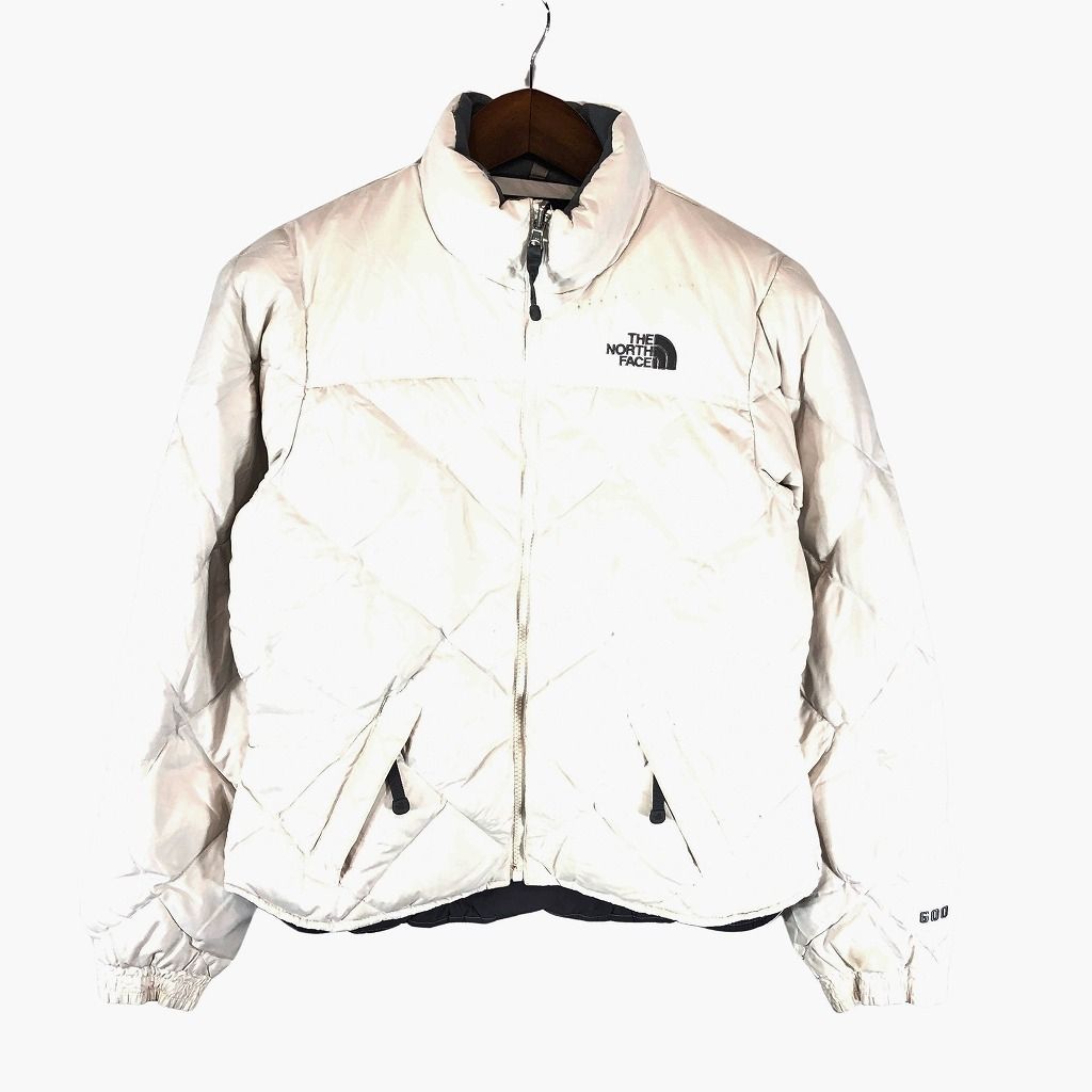 ノースフェイス キルティング ダウンジャケット ホワイト XS