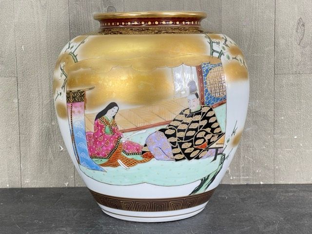 九谷焼 花瓶  壺　陶芸 九谷焼 花瓶 壺 - メルカリ