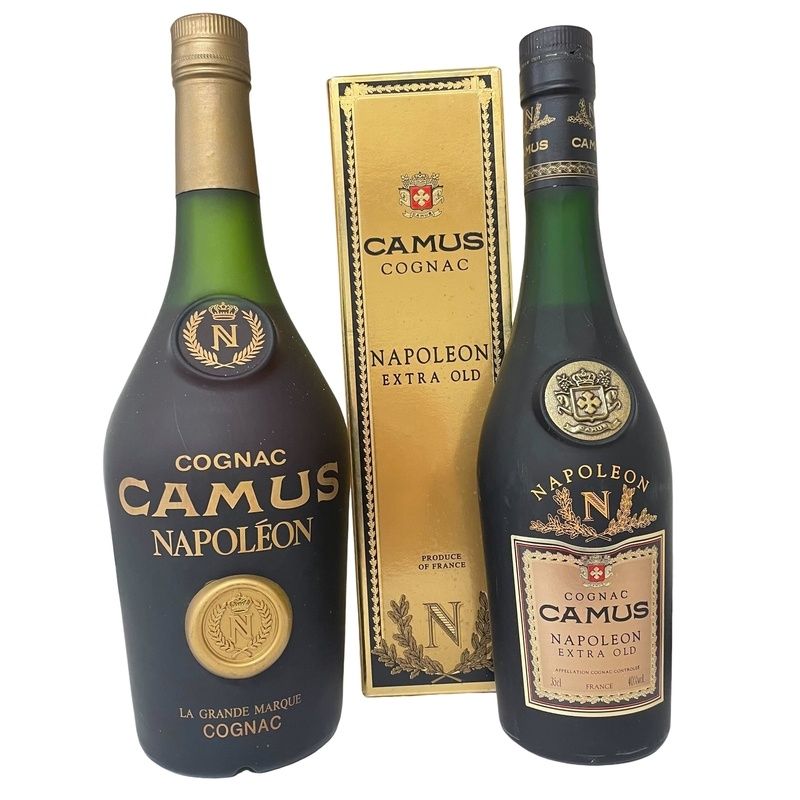 2本セット CAMUS カミュ ナポレオン エクストラオールド 350ml 40％ コニャック ナポレオン 容量 記載なし  古酒【未開栓】12407K219234 - メルカリ