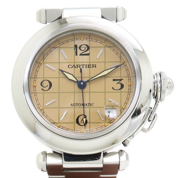カルティエ パシャC 35mm W31024M7 ボーイズ 腕時計 Aランク