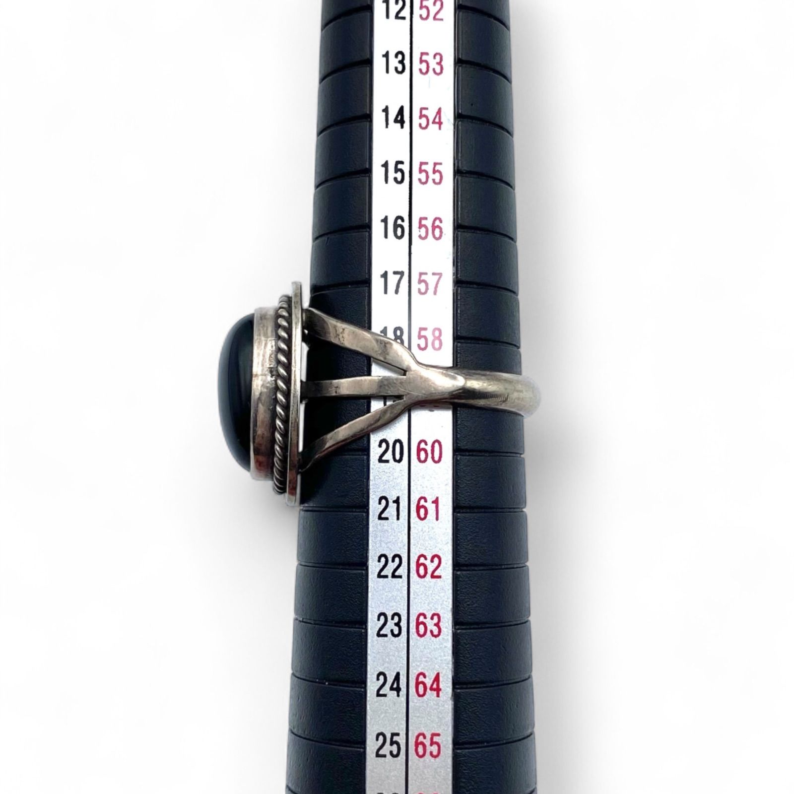 ブラックオニキス】オーバル Silver 925 刻印 90s Vintage Ring