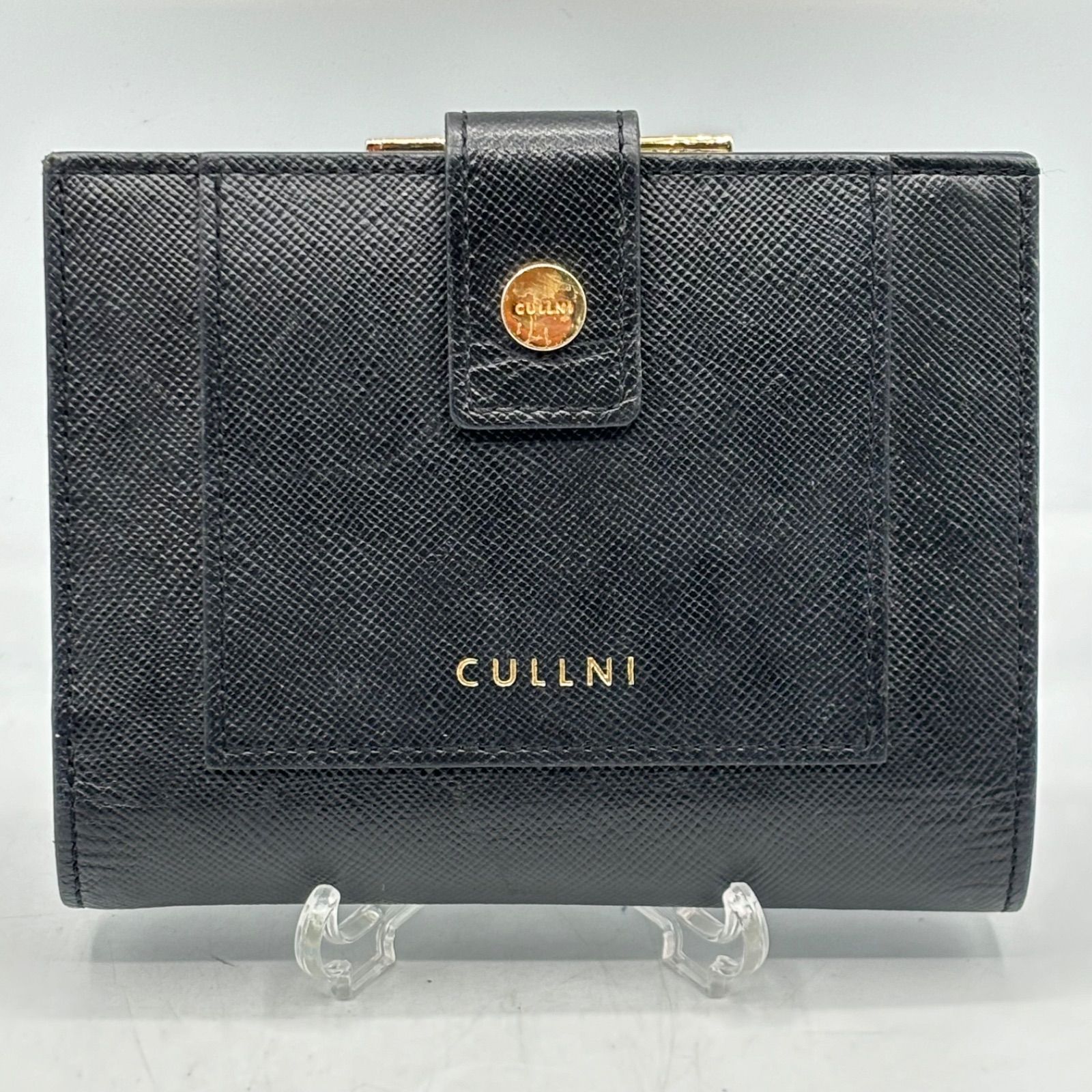 完売品 CULLNI クルニ 折り財布 レザー 牛革 がま口 ゴールド 入手困難 - メルカリ