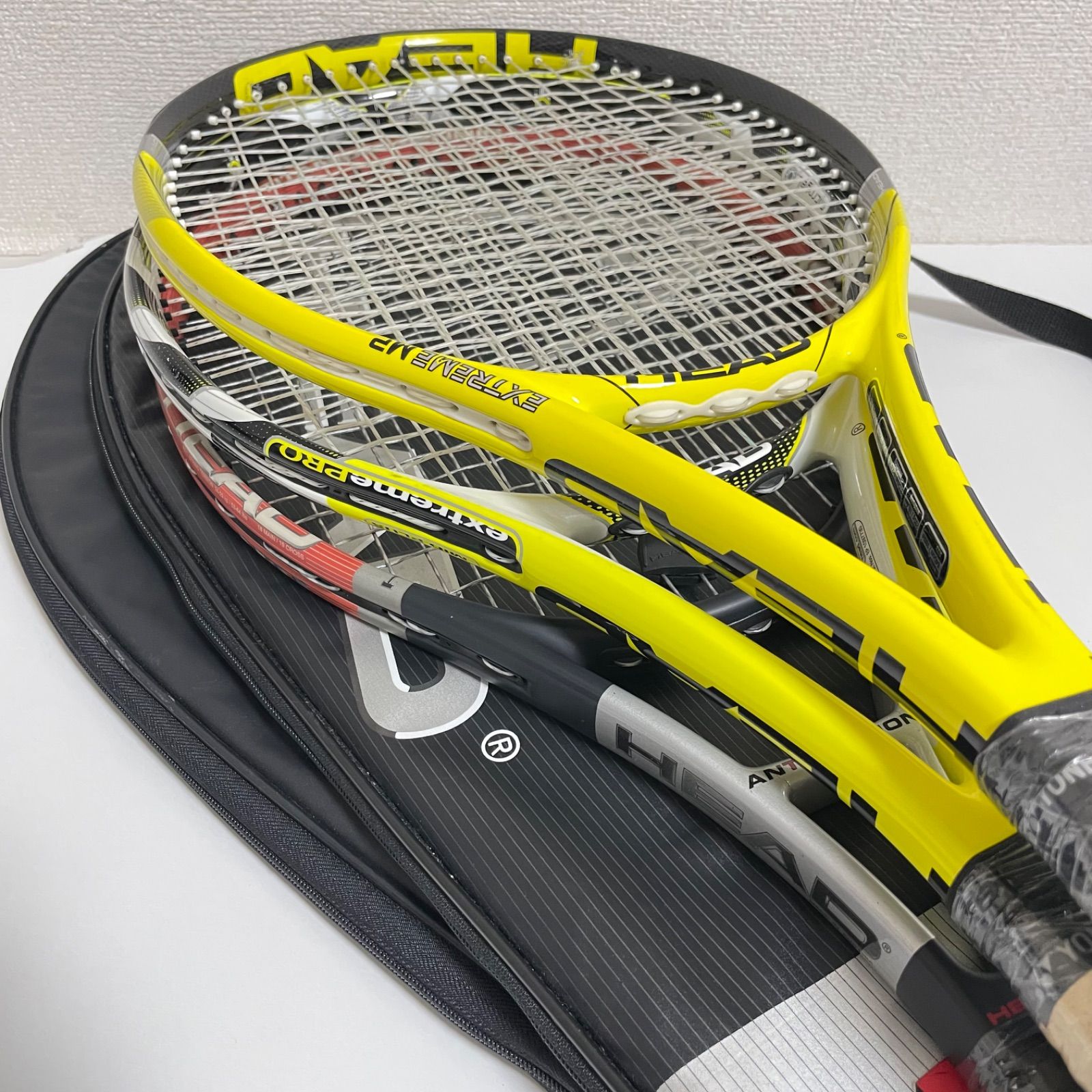HEAD Ti.Heat - Extreme MP - microgel extreme PRO ヘッド 硬式テニスラケット 3本セット まとめ