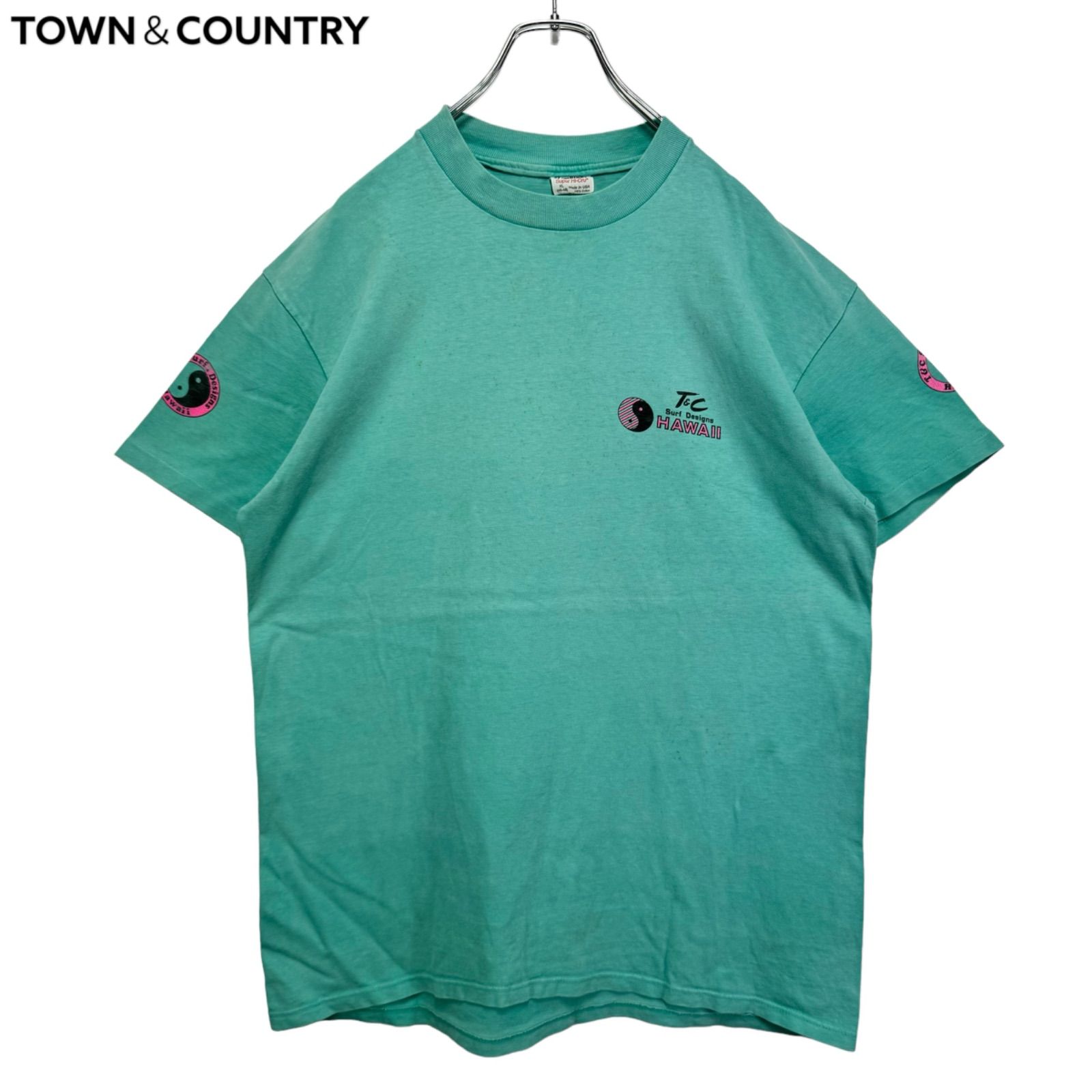 80s〜90s XL USA製 1987 T&C TOWN＆COUNTRY タウンアンドカントリー T 