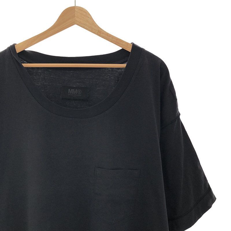 MM6 Maison Margiela / エムエムシックスメゾンマルジェラ | 2018AW | インサイドアウト オーバーサイズ ポケットTシャツ | uni | ブラック | レディース MM6 Maison Margiela / エムエムシックスメゾンマルジェラ | 2018AW