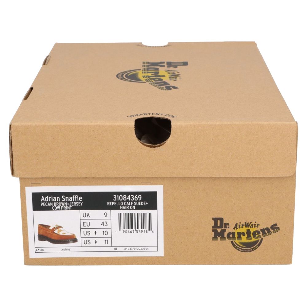 Dr.Martens (ドクターマーチン) エイドリアン スナッフ カウプリント スエードレザービットローファー シューズ ブラウン UK9  31084369 - メルカリ