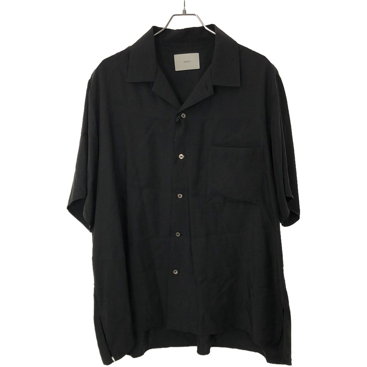 stein シュタイン 21SS CUPRO OPEN COLLAR SS SHIRT キュプラオープンカラーシャツ ブラック M ST249 -  メルカリ