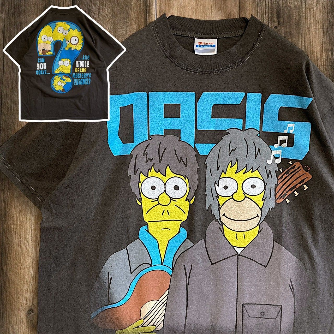 mm] BFND バンド Tシャツ 古着 黒 オアシス OASIS シンプソンズ