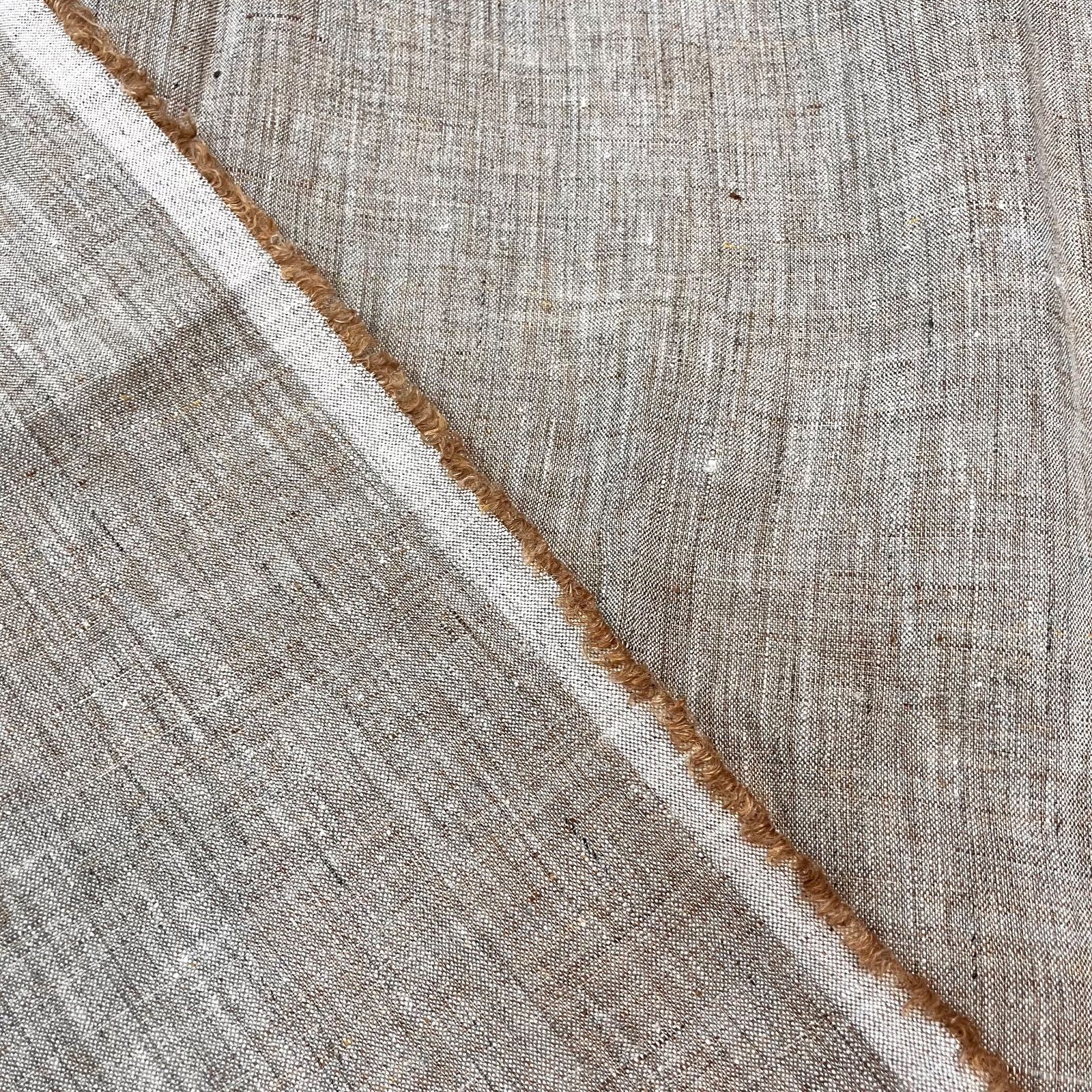 一点のみ 2151 上質リネン生地 ブラウン 約100㎝ NEXPOTALLINN_EU