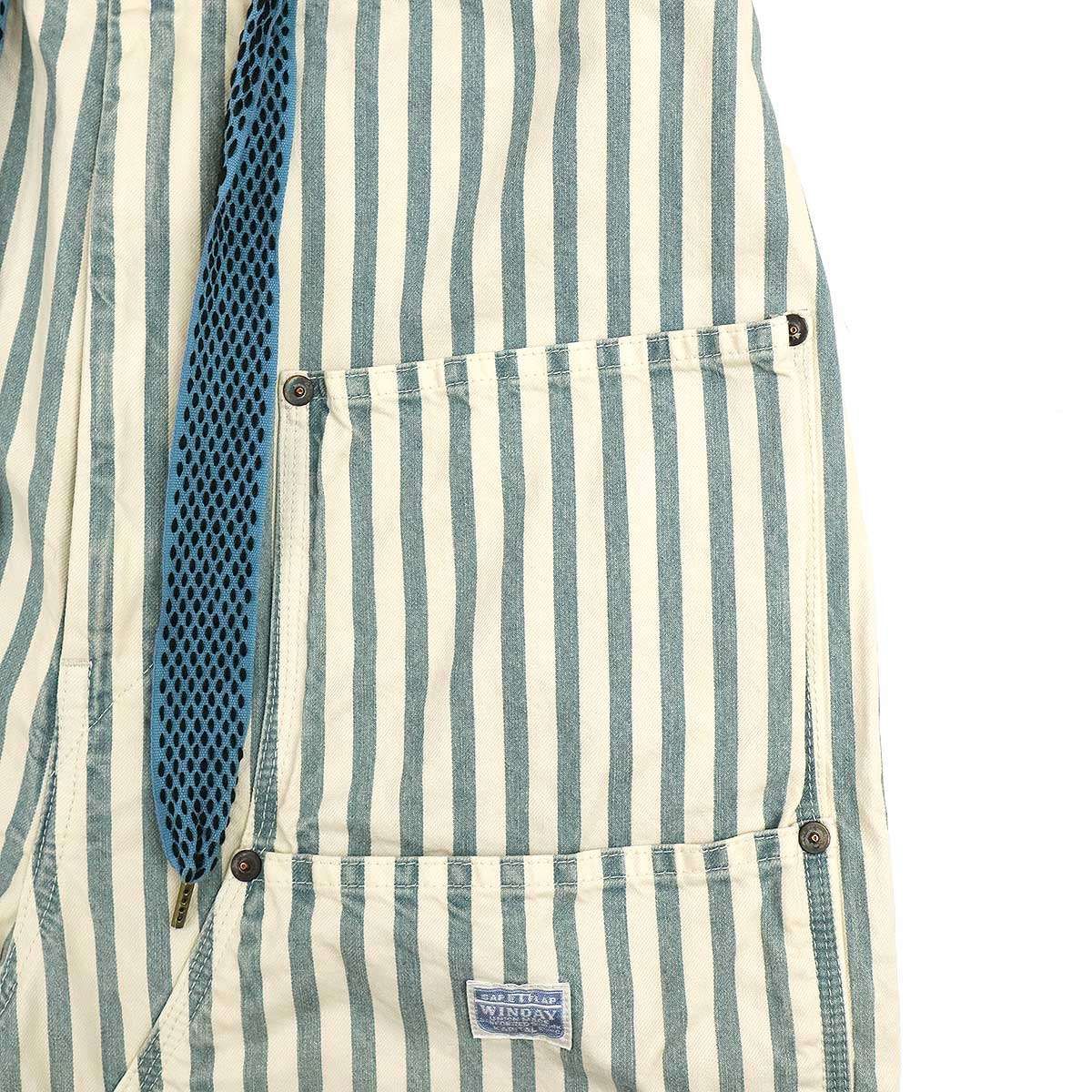 KAPITAL キャピタル　ストライプパンツ KAPITAL キャピタル French HICKOREE Stripe W-Knee EASY Baggy