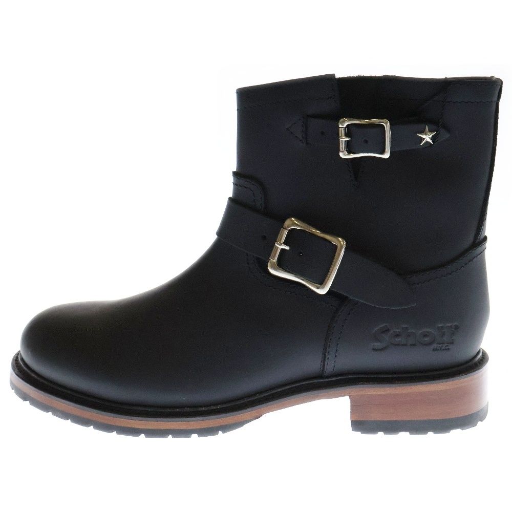 SCHOTT ショット ONE STAR COLLECTION CHARGER BOOTS チャージャー エンジニア レザーブーツ ブラック US9.5|27.5cm S25503