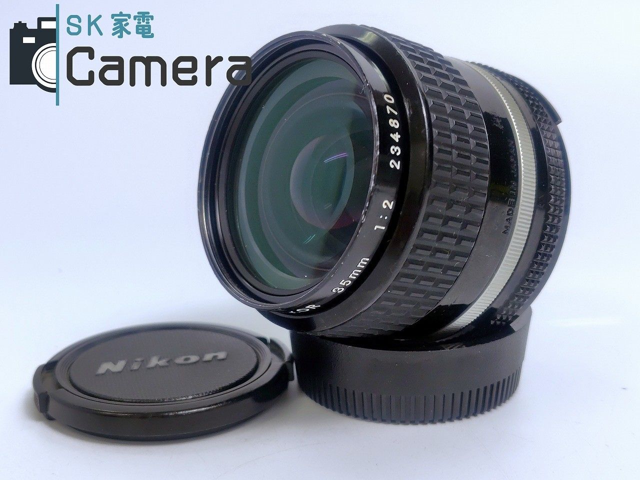 Nikon - 【中古】 Nikon NIKKOR 35ｍｍ F2.8 Ai-s ニコン キャップ付き 中古】 Nikon NIKKOR 35mm F2 Ai-s キャップ付き ニコン : SK