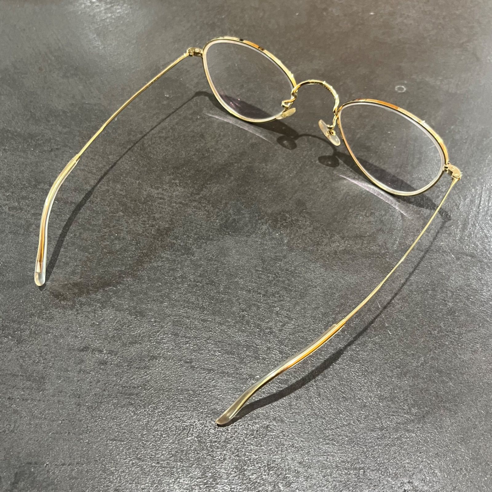 Vintage ALGHA アルガ ワークス ブリッジ:12KT GF テンプル:14KT GF 金