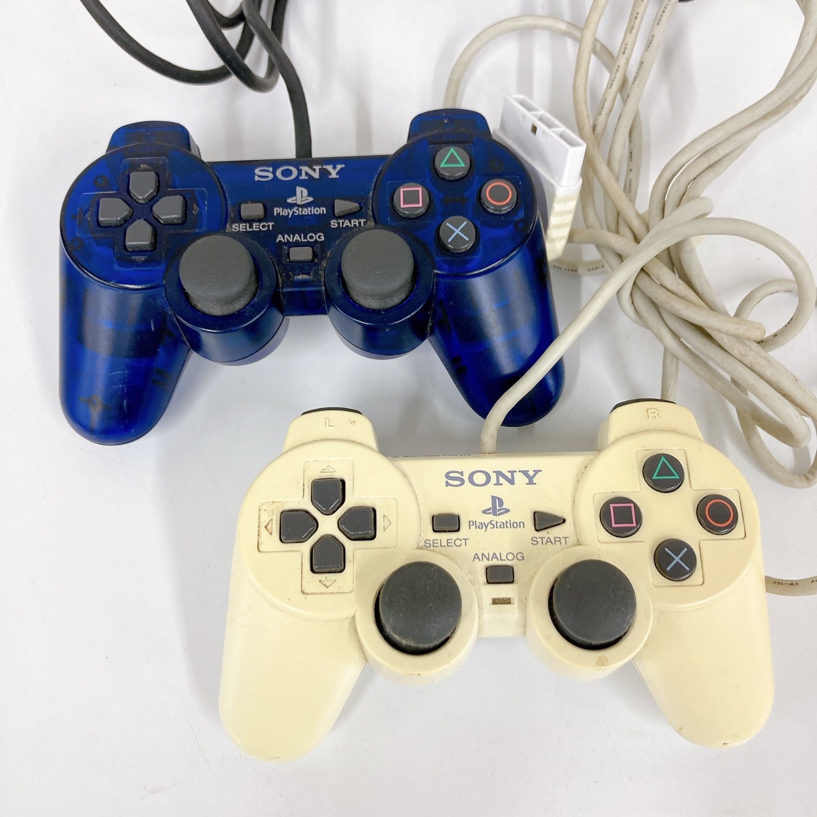 通電確認済み】PlayStation 2 ホワイト 本体 コントローラー2つ ゲーム 