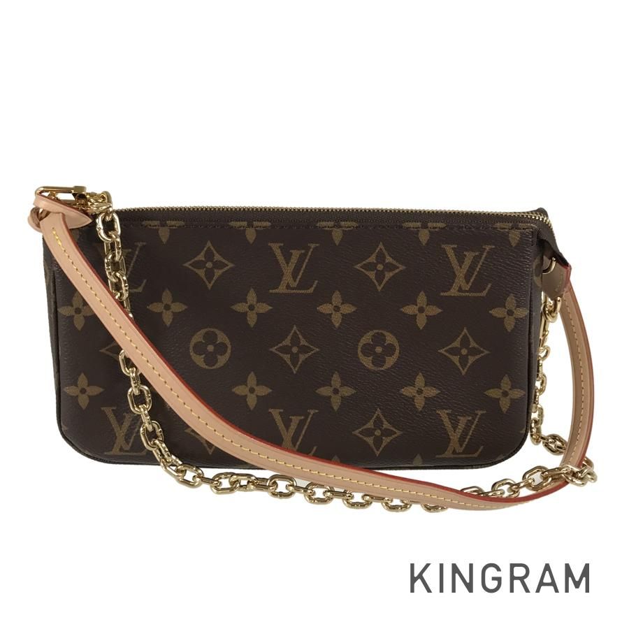 ルイヴィトン モノグラム ポシェットアクセソワール チェーン PVC ルイ・ヴィトン LOUIS VUITTON モノグラム ポシェット アクセ