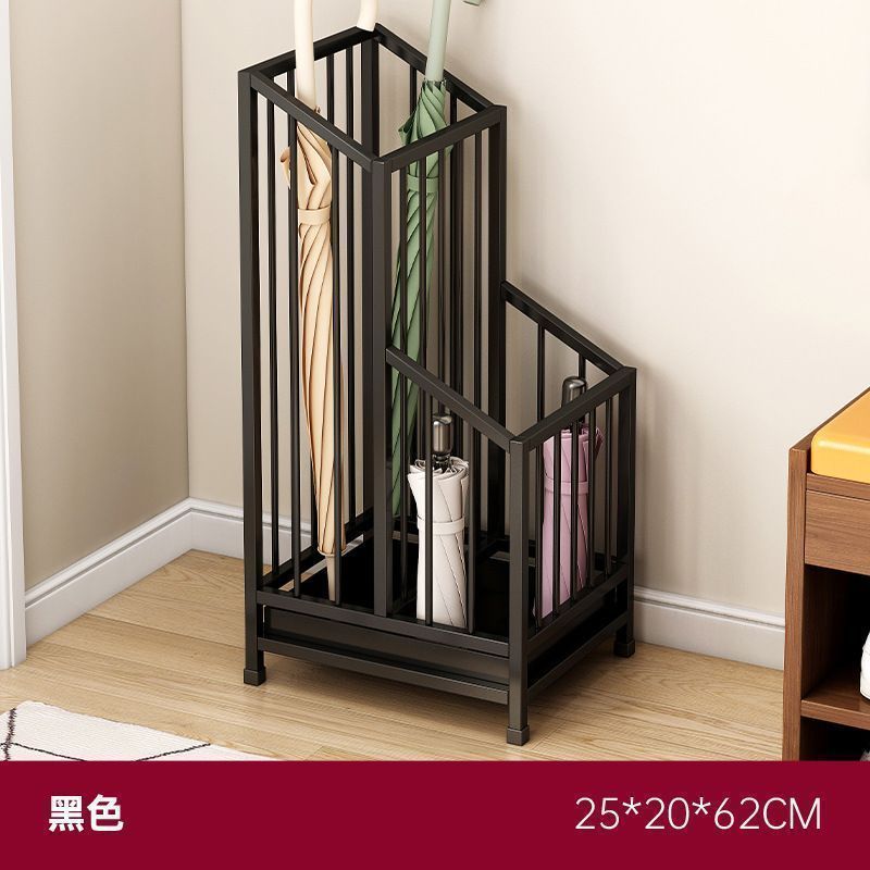 ☆12本収納可！傘ハンガー＋小物トレー付 マットブラック 【公式通販】