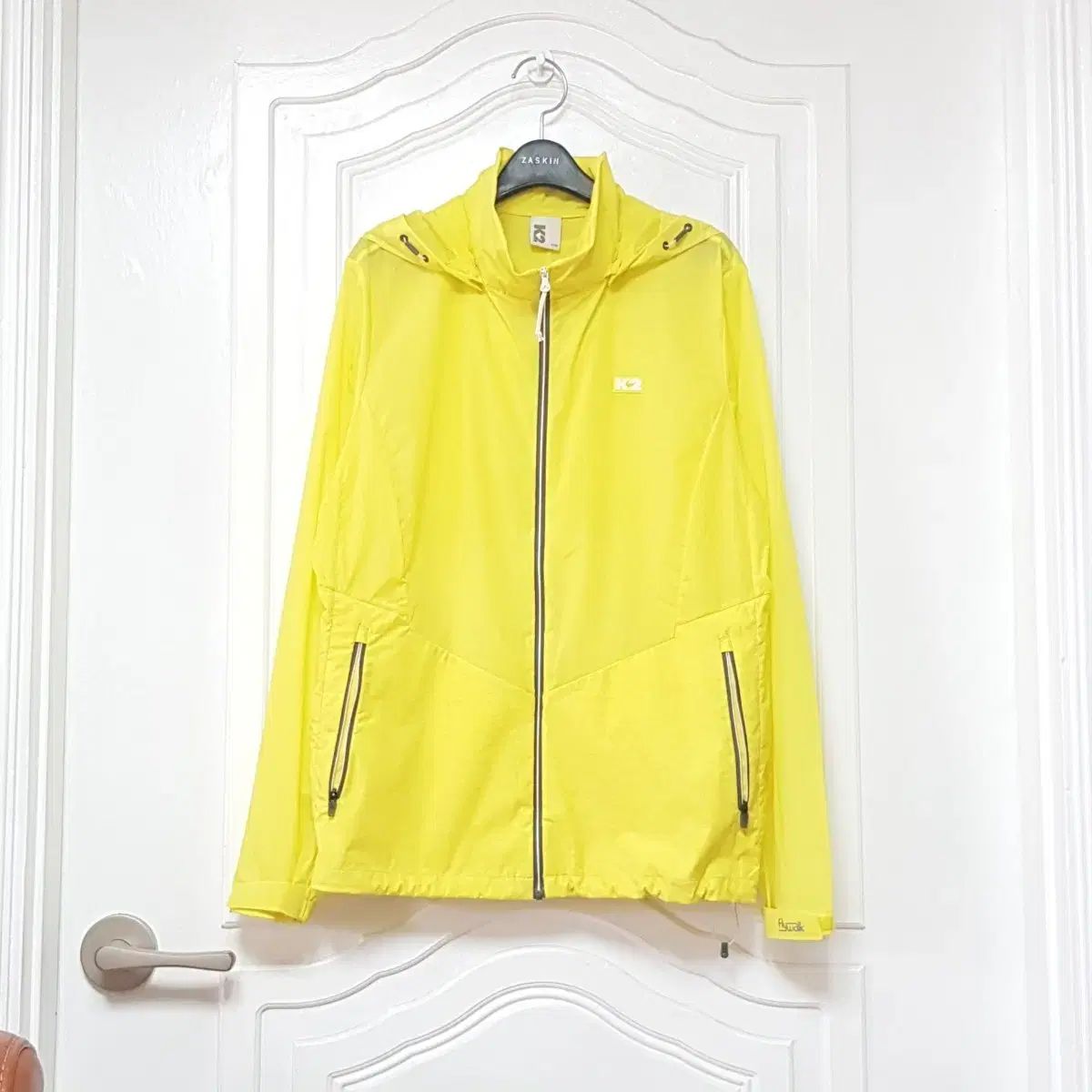 K2 レディース ウィンドブレーカー イエロー ジップアップ アウター 100 66 77