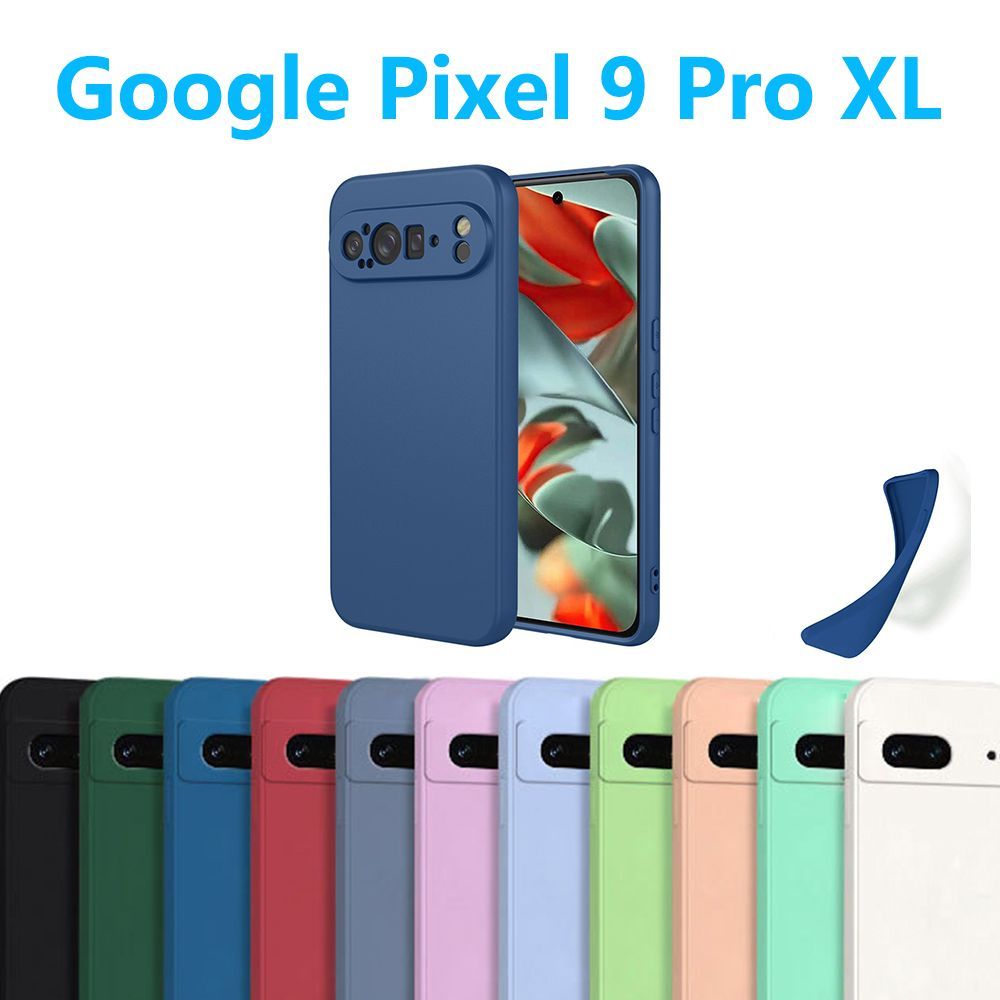Google Pixel 9 Pro XL　美品　シリコンケース付き Google Pixel 9 Pro XL ケース シリコン 保護ケース ハードケース 衝撃