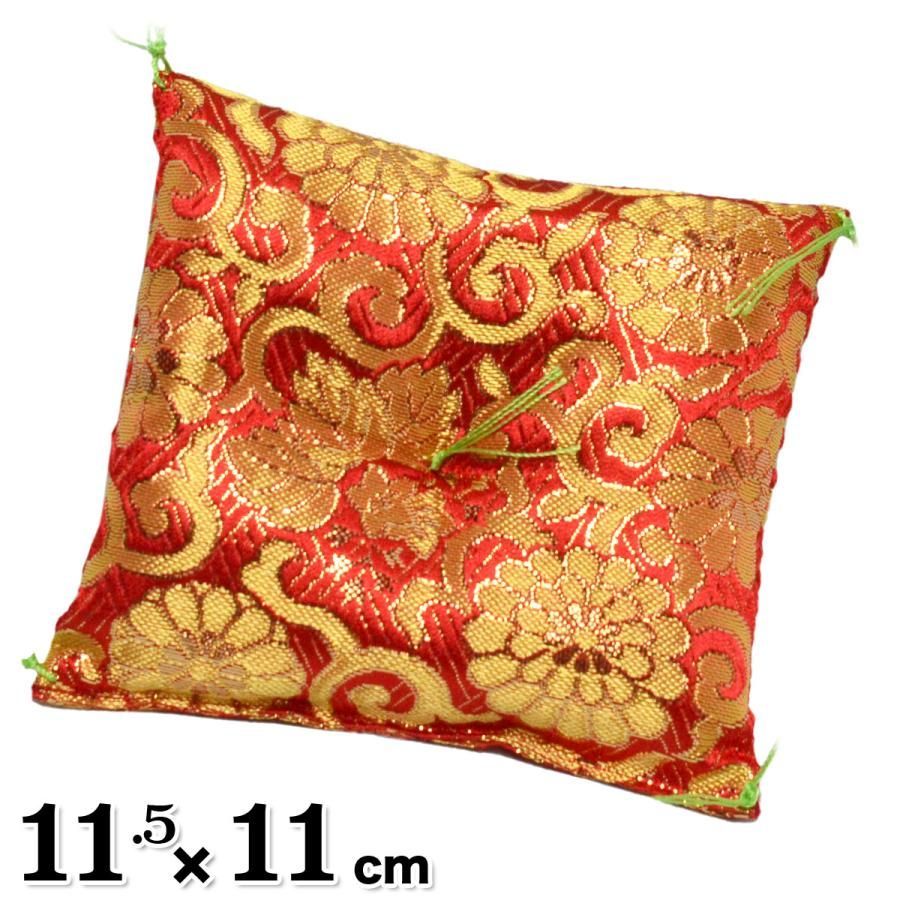 ミニ座布団 置物用 唐草 ハンドメイド ミニチュア ミニ座布団 置物用 8cm角 2枚セット 唐草模様 ハンドメイドの