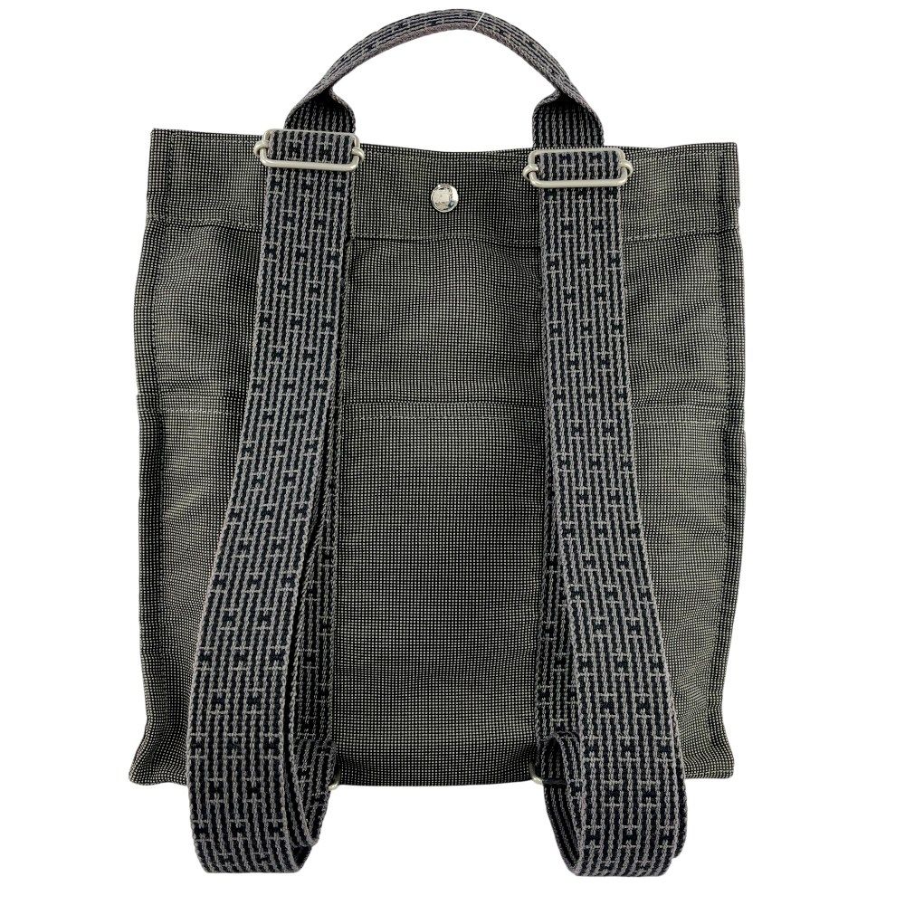 HERMES エールラインアドMM リュックサック キャンバス グレー HERMES