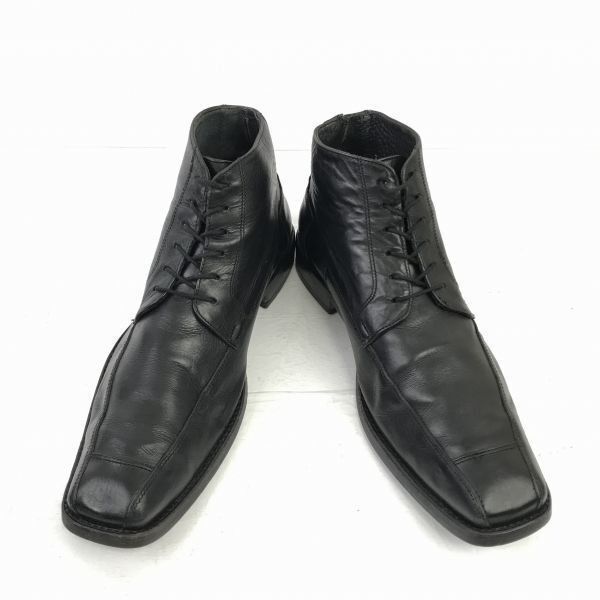 80s-90s ビンテージ VAN LIER ヴァンライアー 本革 チャッカブーツ 7.5 26.0 黒 ドレスシューズ Vintage boots◆WB24-9