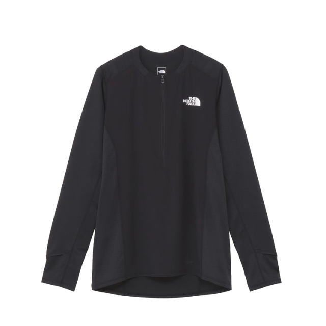 THE NORTH FACE ザノースフェイス 長袖Tシャツ L|S Hybrid Dry Dot Light Crew NT62571 メンズ ブラック ロングスリーブ ハイブリッド ドライドットライトクルー トレイルランニング トレラン マラソン