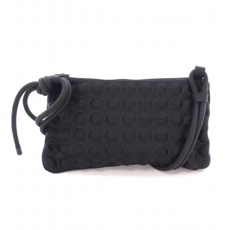 プリーツプリーズ ショルダーバッグ 黒