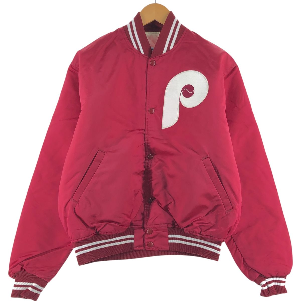 古着 90年代 スターター Starter MLB PHILADELPHIA PHILLES フィラデルフィアフィリーズ ナイロンスタジャン/eaa511822