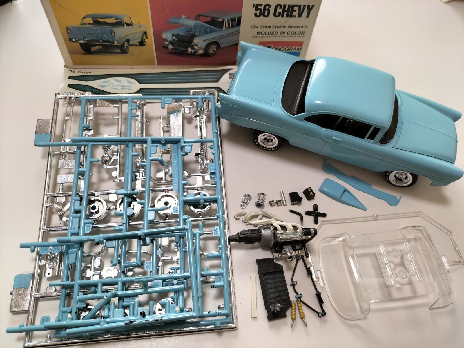 1956年型ヴィンテージ⭐希少キッド】1/24 '56 CHEVY MONOGRAM シェビー 