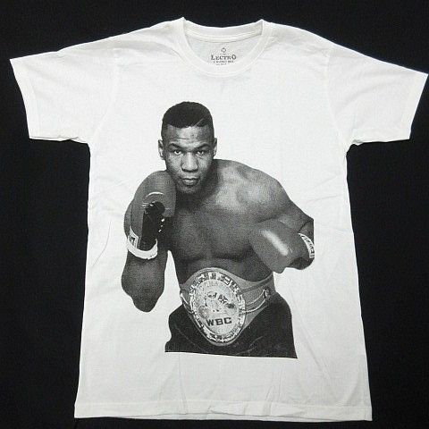 送料無料】 新品 マイクタイソン Mike Tyson 半袖Tシャツ ボクシング アイアンマン 鉄人 メンズ コットン 白 綿100％ Mサイズ□LBT20-133（2）6/09  - メルカリ