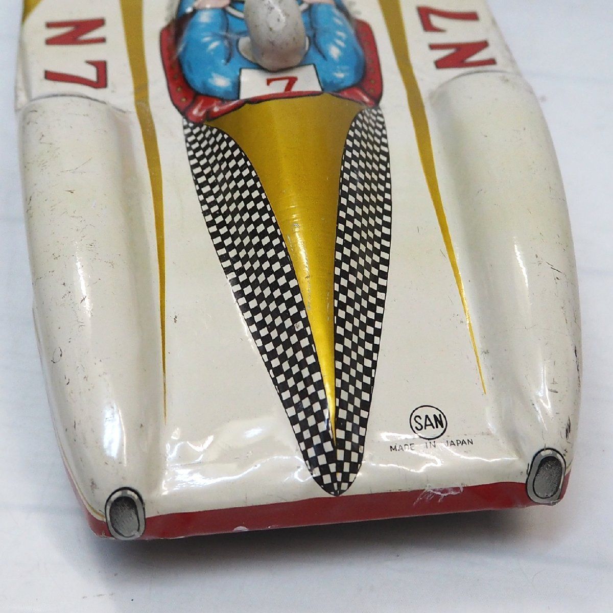 マルサン【メルセデス ベンツ300SLRレースカー】tinブリキtoy箱無car マルサン マルザン ブリキ メルセデスベンツ 300SL フリクション