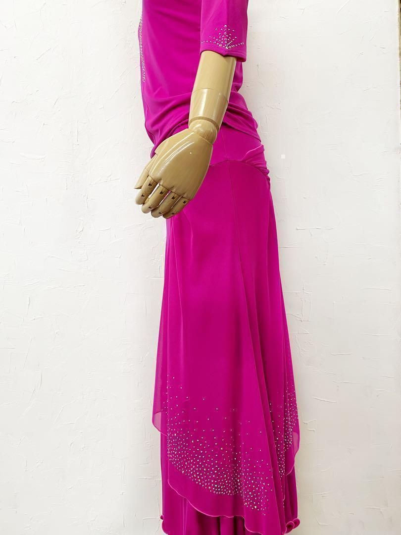 パーティー】新品ラインストーン チェリーピンク セットアップ