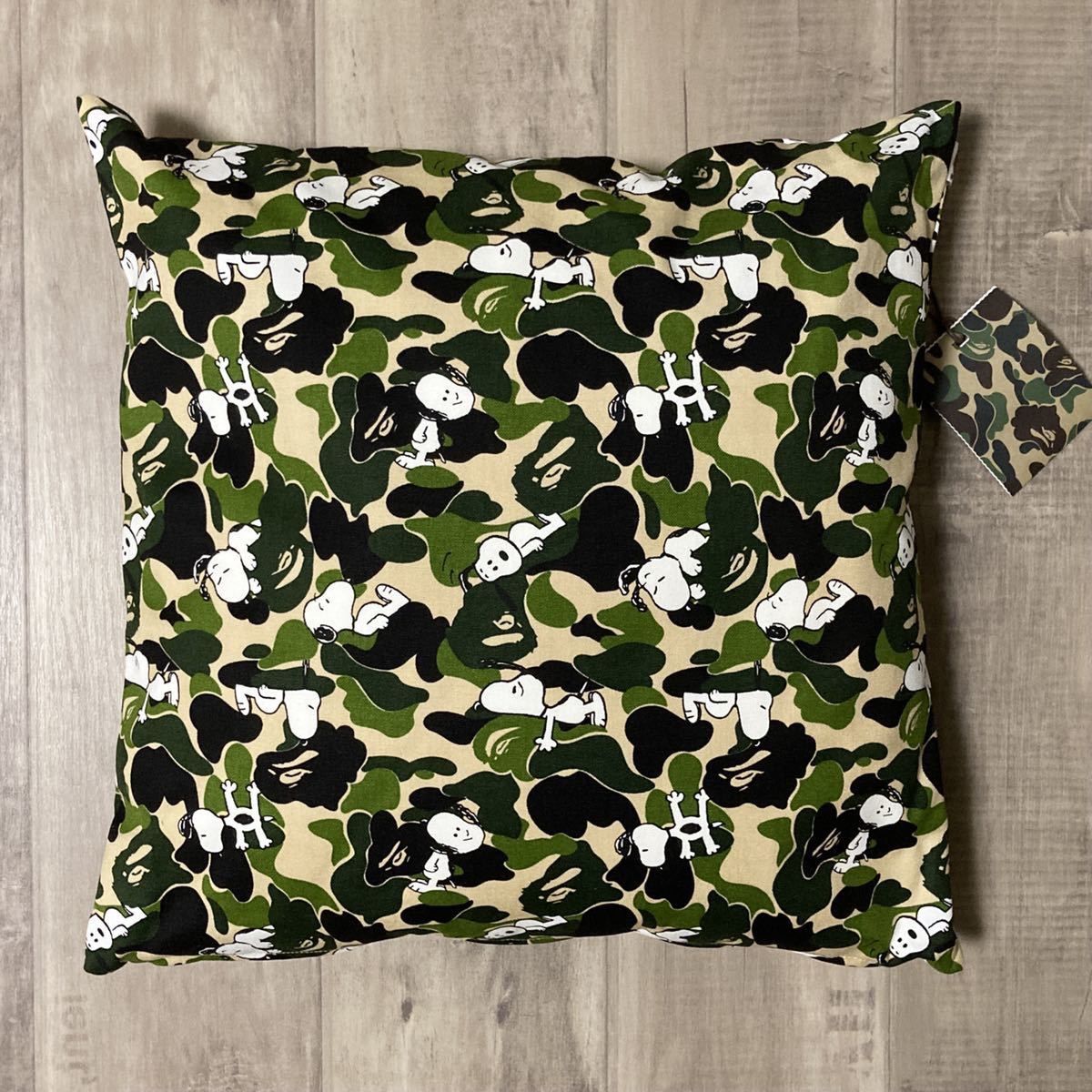 新品 スヌーピー BAPE ABC camo ビーズクッション ベイプ ape - メルカリ