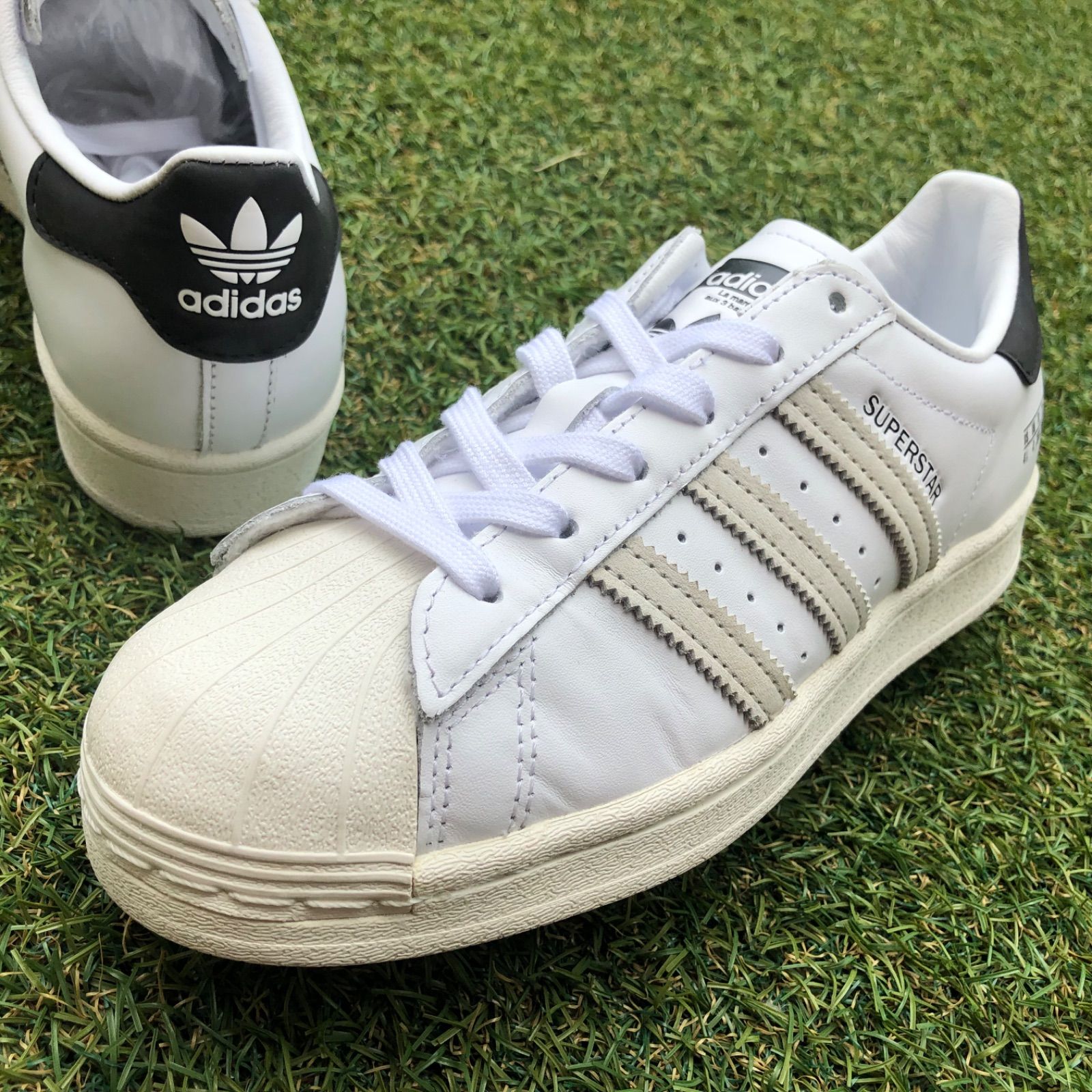 美品22.5 adidas SUPERSTARアディダス スーパースターH542 - メルカリ