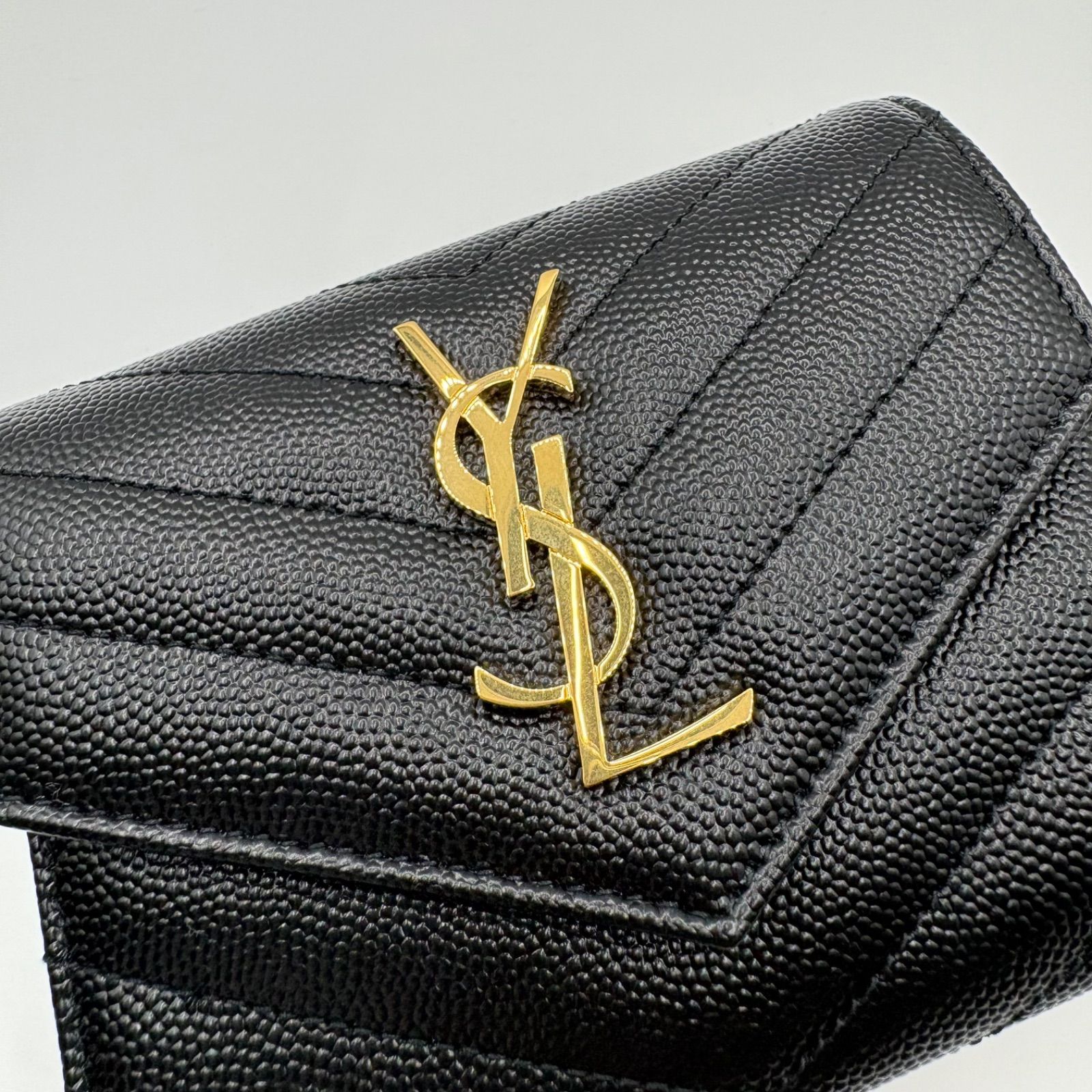新品未使用訳アリ】SAINT LAURENTモノグラム コンパクト スリー 