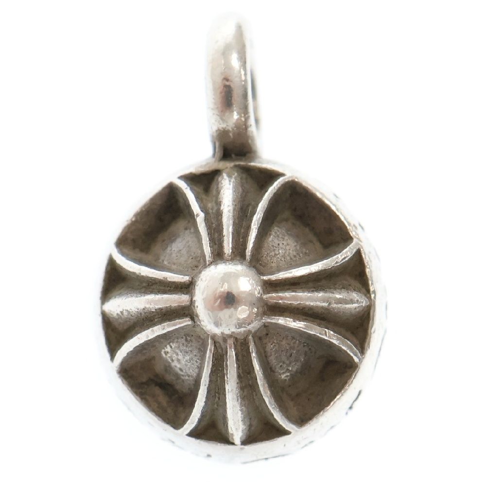 CHROME HEARTS クロムハーツ BANDED PLUS BEAD MD バンデッドプラスビーズミディアム ネックレストップ シルバー