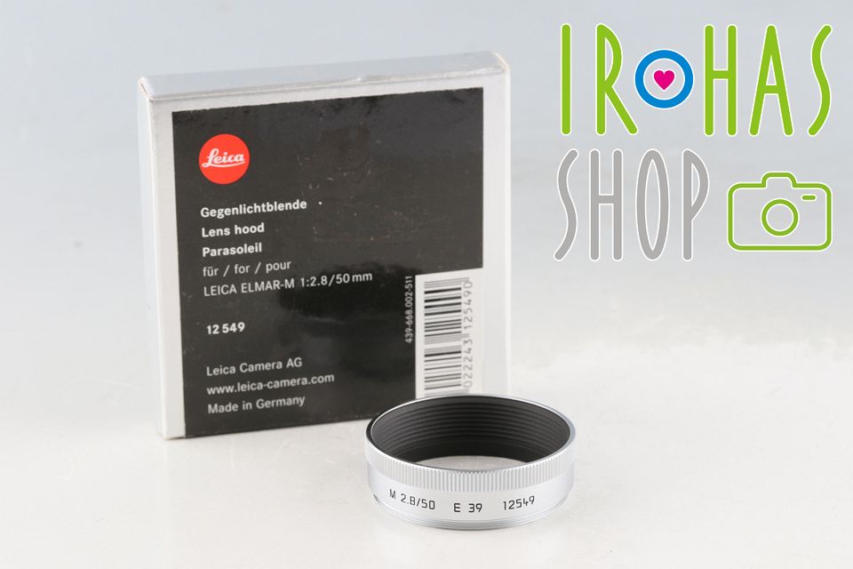 Leica Lens Hood 12549 for Elmar-M 50|2.8 With Box 61266L1