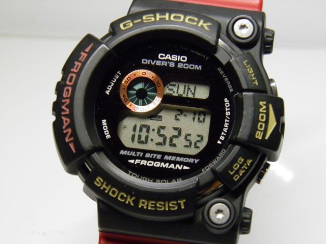 CASIO(カシオ)G-SHOCK(ジーショック) GW-200TCBK9-4JR HMV渋谷店アニバーサリーイベントモデル　BACK TO THE  90s 高知限定 FROGMAN(フロッグマン)トリプルクラウン GW-200TC ベースモデル【中古】