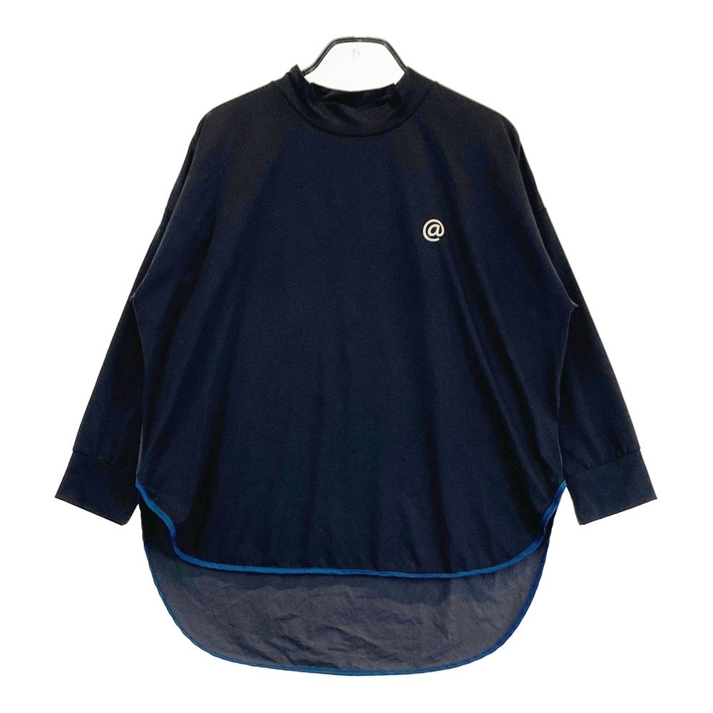 サイズ：ML STCH SEVENTYTWO CLUBHOUSE ×ANTIQUA GOLF ナイロン切替 ハイネック 長袖Tシャツ  ブラック系 [240101486885] ゴルフウェア メンズ ストスト サイズ：ML STCH SEVENTYTWO CLUBHOUSE ×ANTIQUA GOLF ナイロン