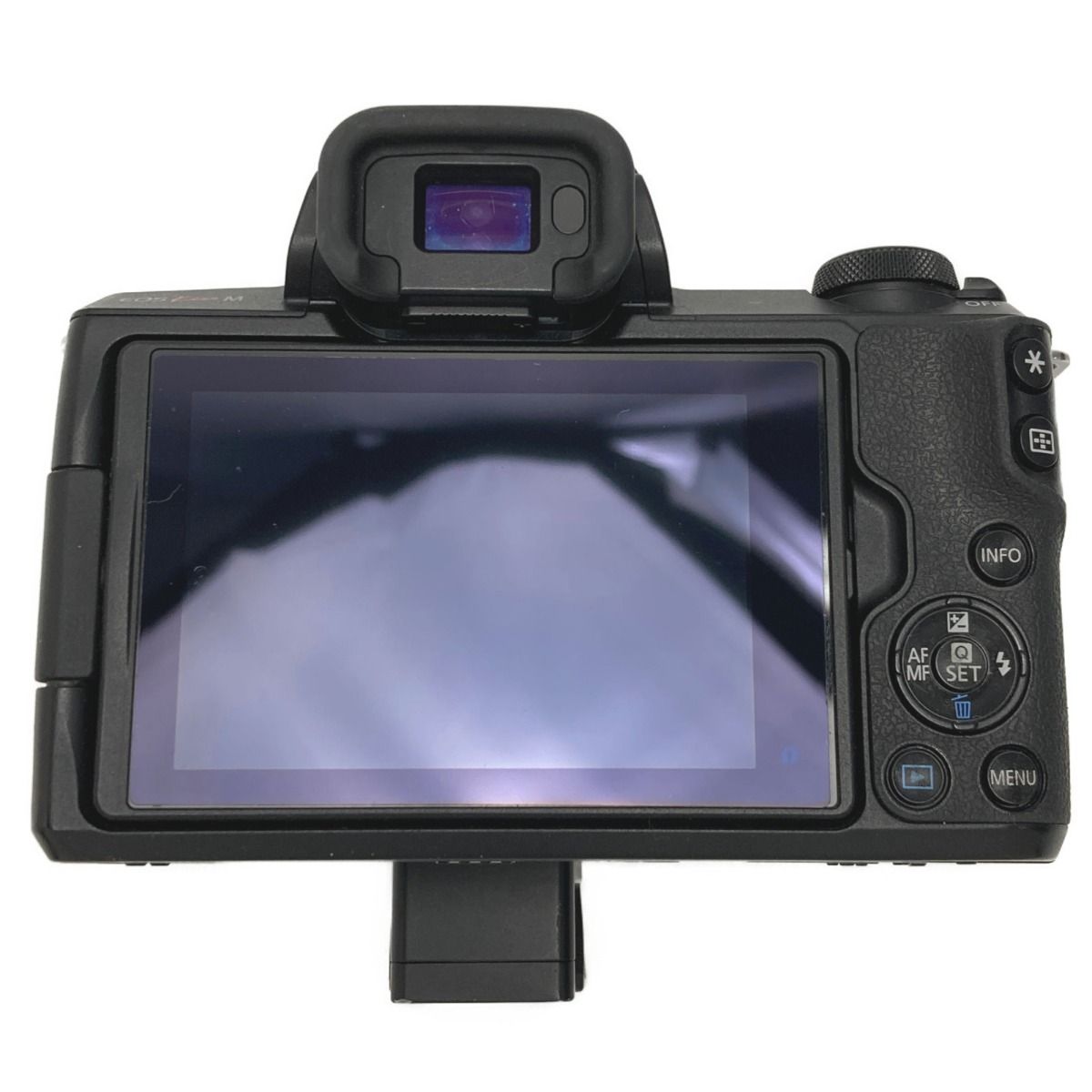 CANON キャノン EOS Kiss M ミラーレス一眼カメラ レンズ欠品 バッグ付き