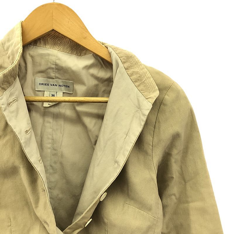 メンズ*DRIES VAN NOTEN* コットンフード付ジャケット ベージュ メンズ*DRIES VAN NOTEN* コットンフード付ジャケット ベージュ