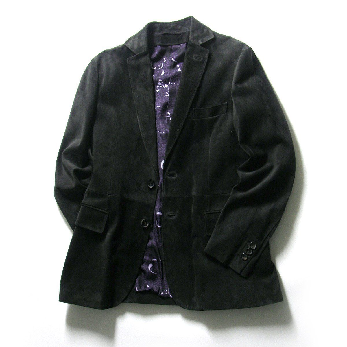 ブリオーニ　Brioni カーフレザー　スエード　テーラードジャケット 50. 新品】 Brioni ／ ブリオーニ スエード レザー ジャケット