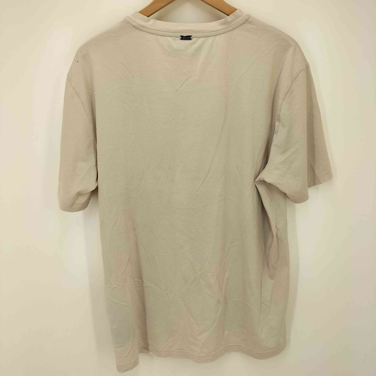 ヘルノ Tシャツ メンズ スーパーファインコットンストレッチ