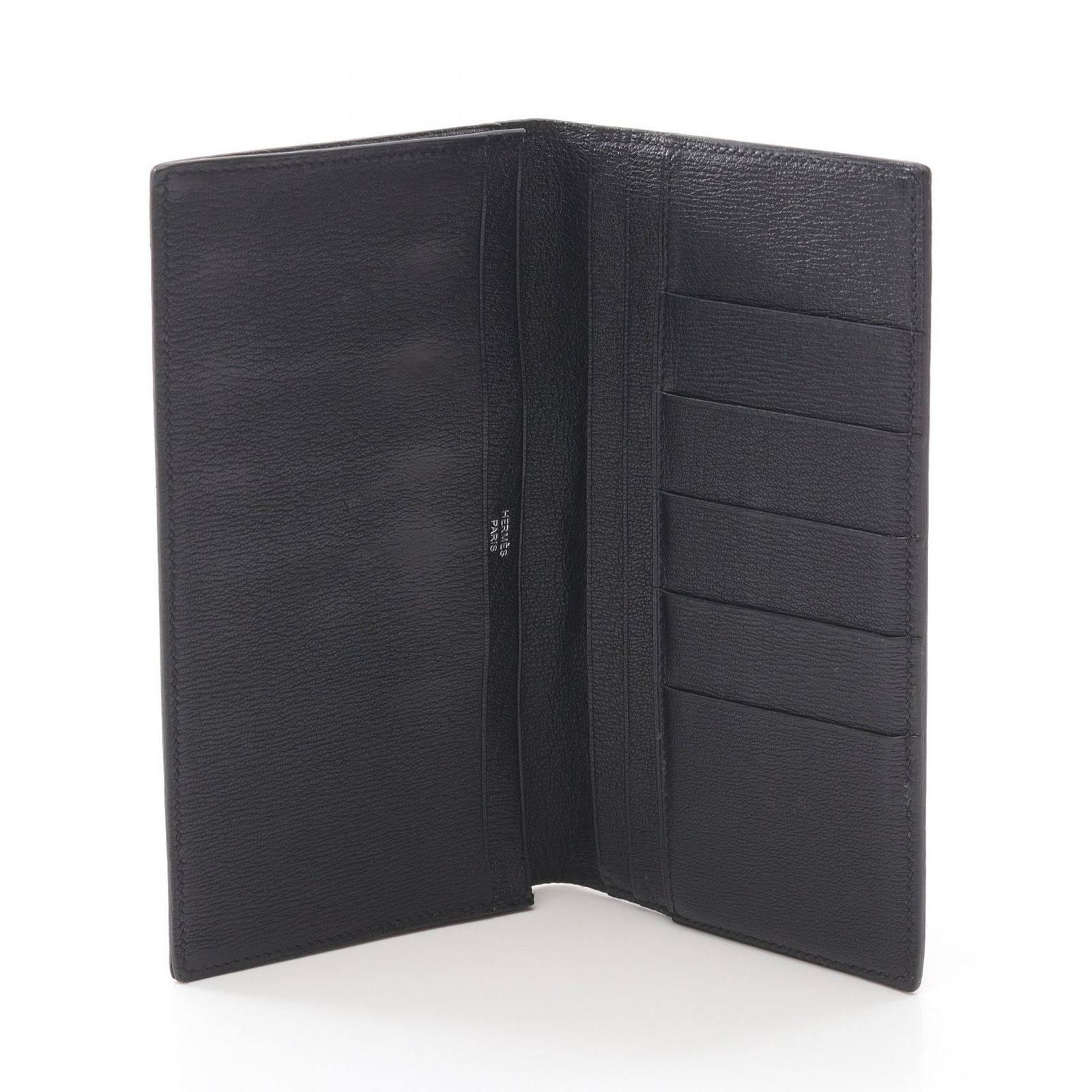 エルメス HERMES 二つ折り長財布 MC2 フレミング ブラック その他 MC2