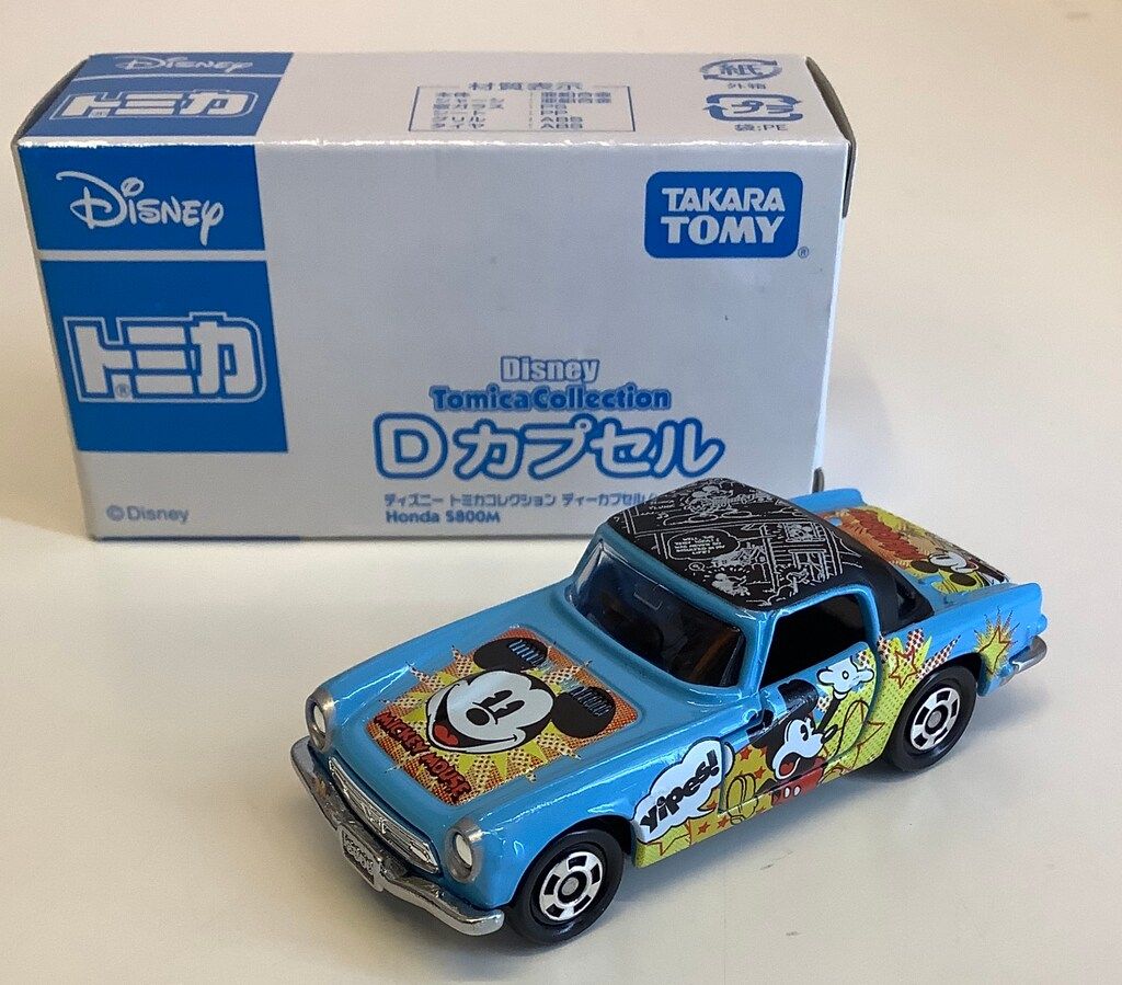 新品ディズニートミカ Dカプセル Honda S800M ミッキーマウス３台 タカラトミー ディズニー トミカコレクション Dカプセル